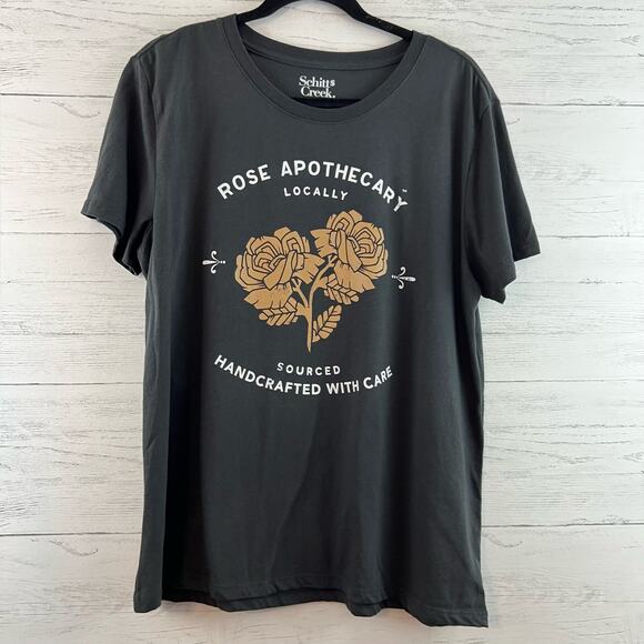 Schitts Creek Rose Apothecary Gray T Shirt Size XL - Picture 1 of 5